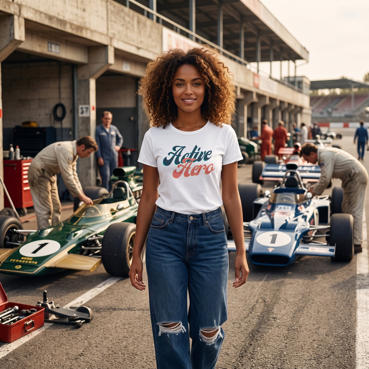 Active Aero Retro Style Women's T-shirt