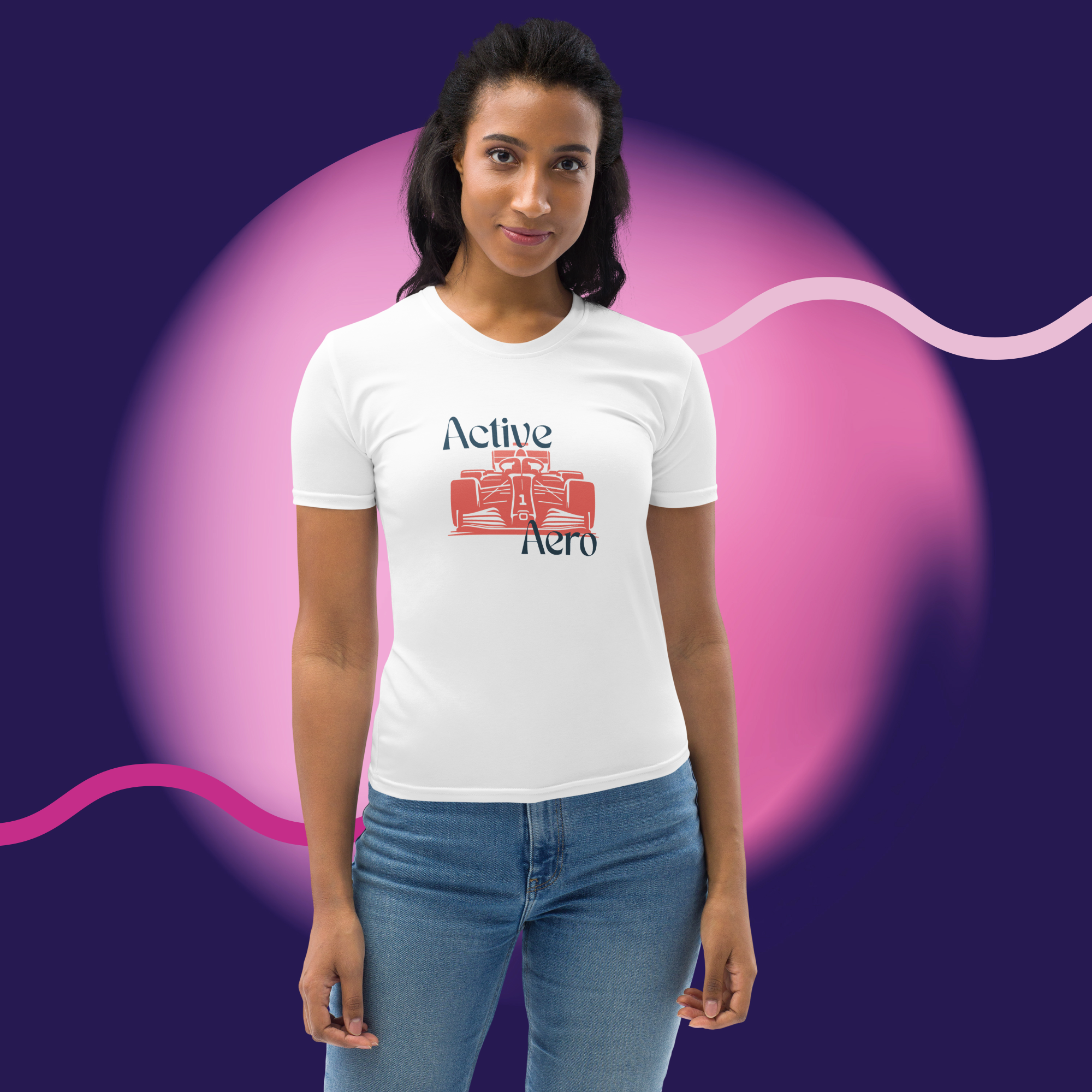 Active Aero Racing Car Women's T-shirt