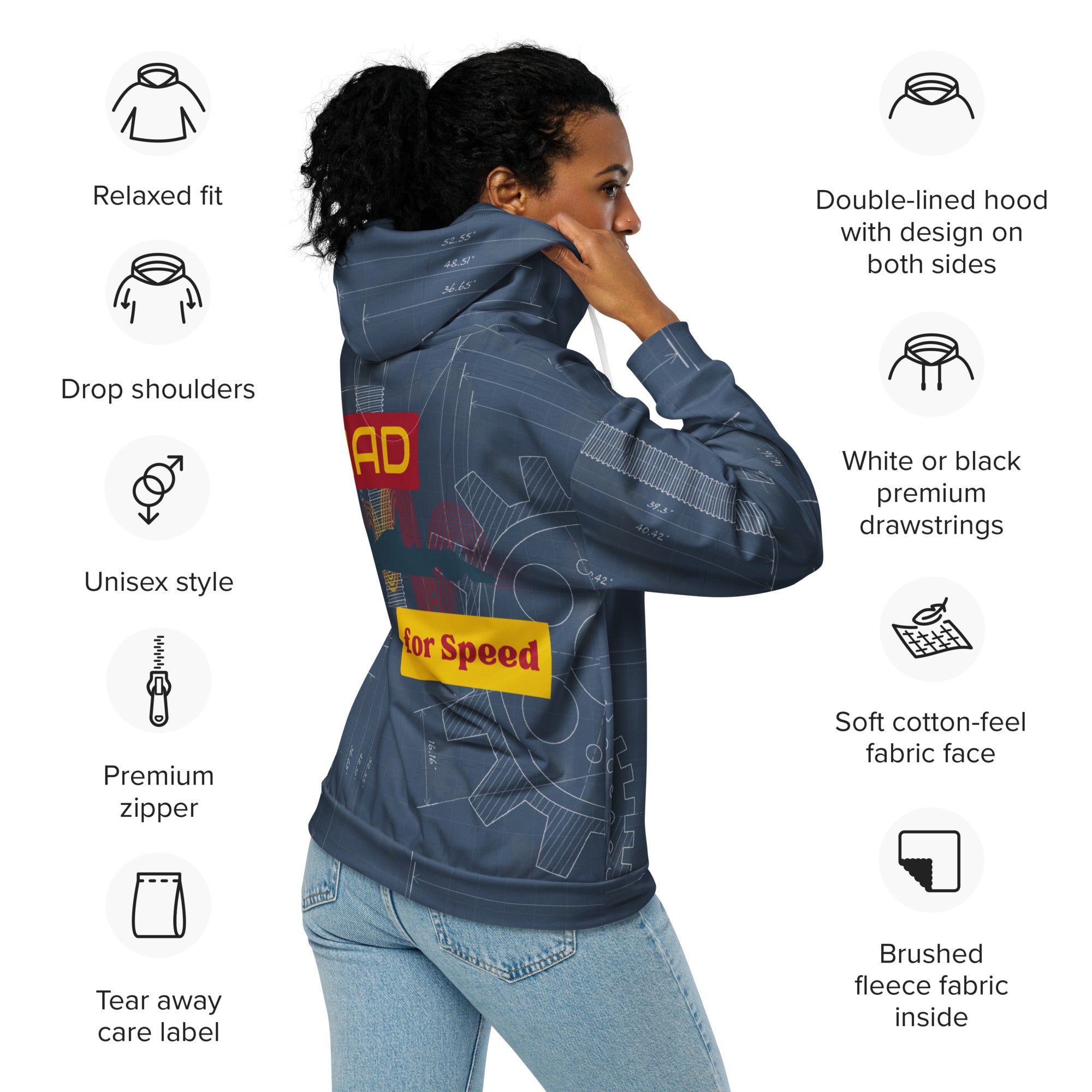 MAD For Speed All-over print Zip Hoodie — Madrid 2026 Special Edition