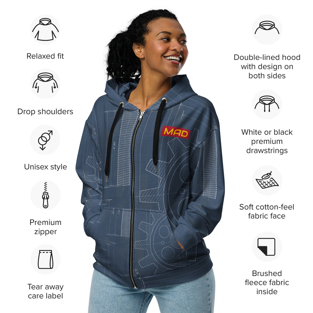 MAD For Speed All-over print Zip Hoodie — Madrid 2026 Special Edition