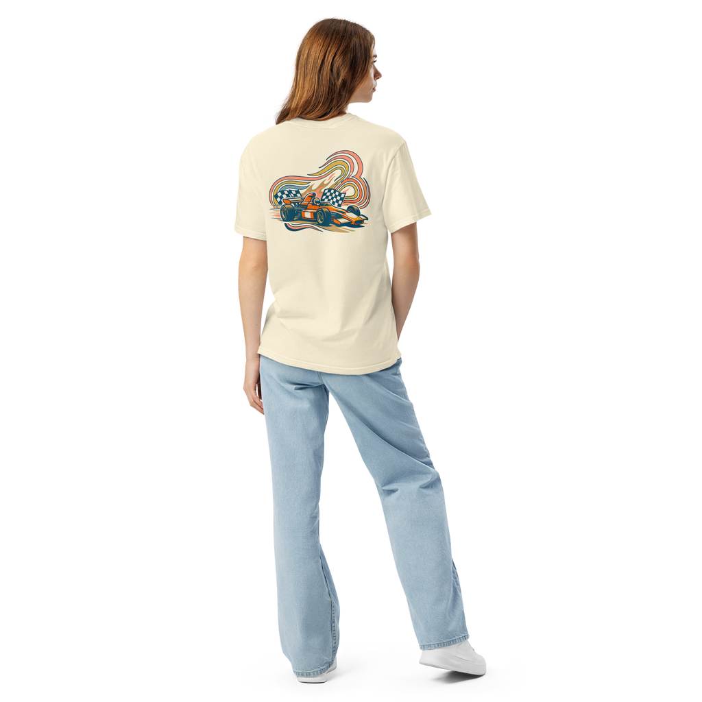 Pit Lane Princess '70s Retro Racer Tee