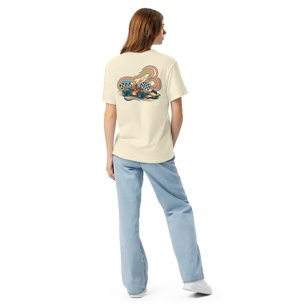 Pit Lane Princess '70s Retro Racer Tee